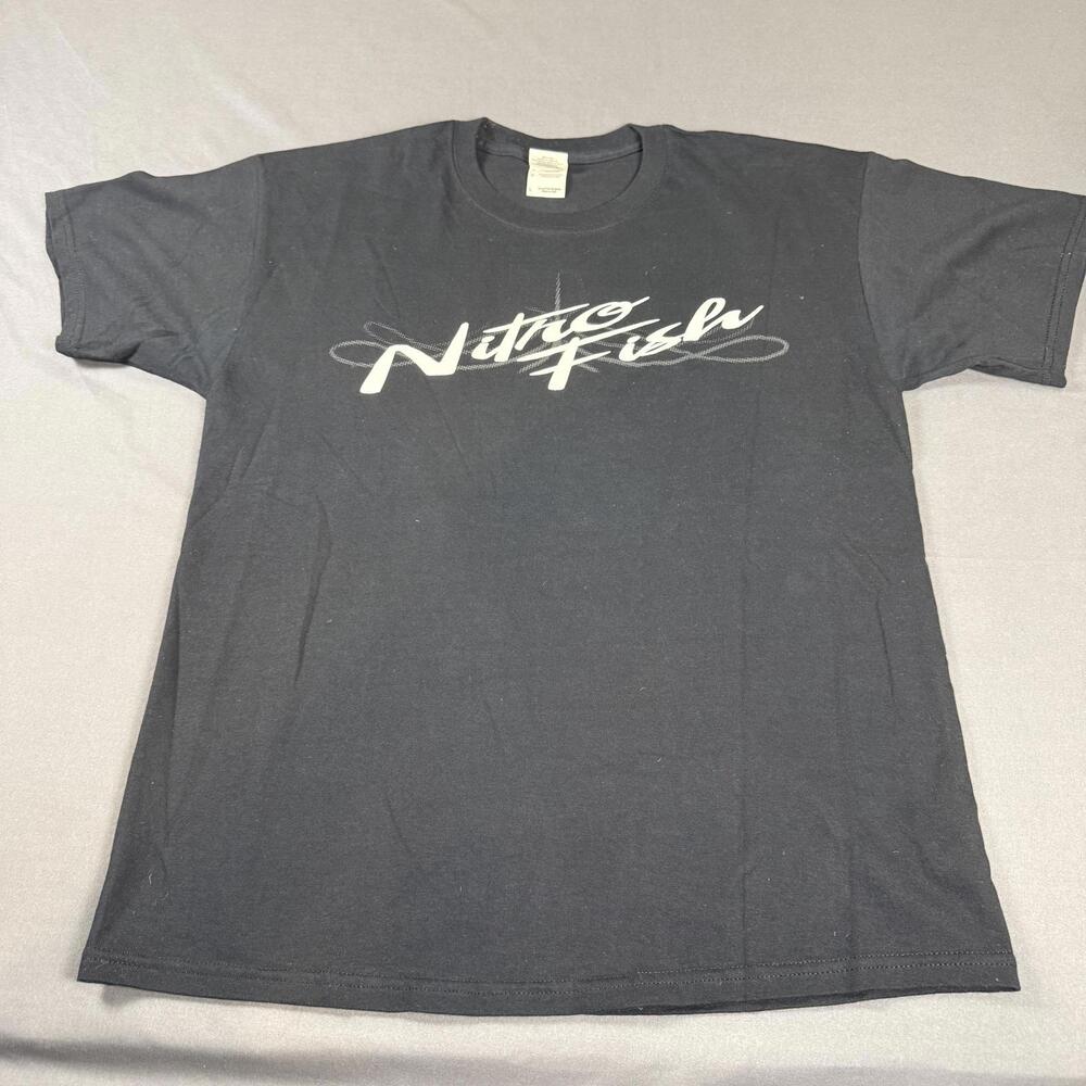 NHRA Full Throttle Nitro Fish Y2K Skull Drag Racing Men's Size Large